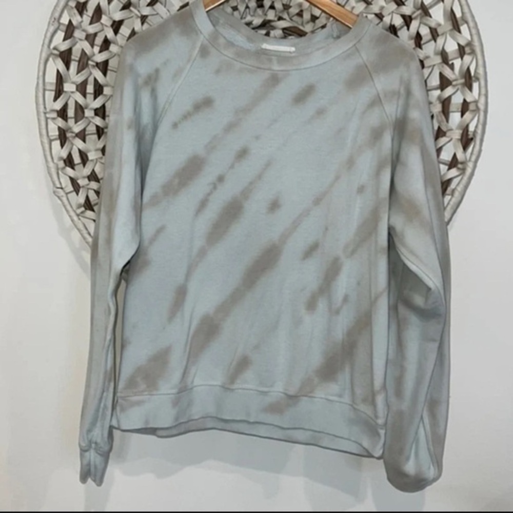 Lovestitch blue and tan tye dye crewneck sweatshirt size small